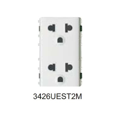 Ổ cắm đôi 3 chấu 3426UEST2M_G19