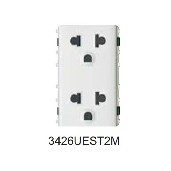 Ổ cắm đôi 3 chấu 3426UEST2M_G19
