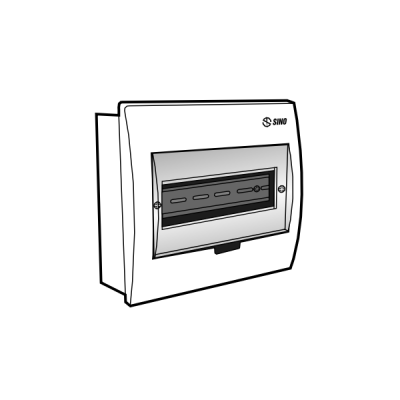 Tủ điện âm tường mặt nhựa E4FC 4/8LA