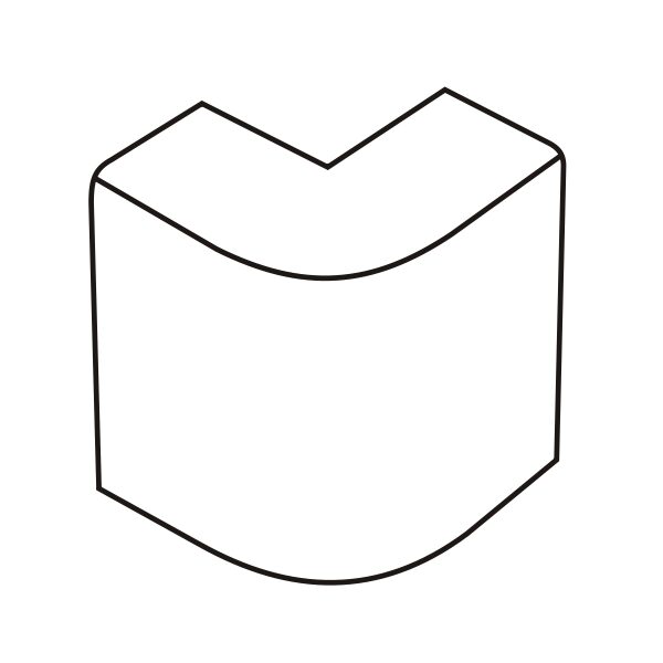 Cút chữ L dẹt AE39/A01